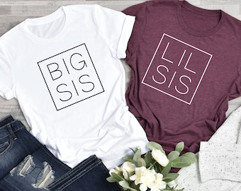 Big Sis Lil Sis Shirt, Big Sister Shirt, Family Shirt, Little Sister Shirt, Family Matching Shirt, Sisters Shirt