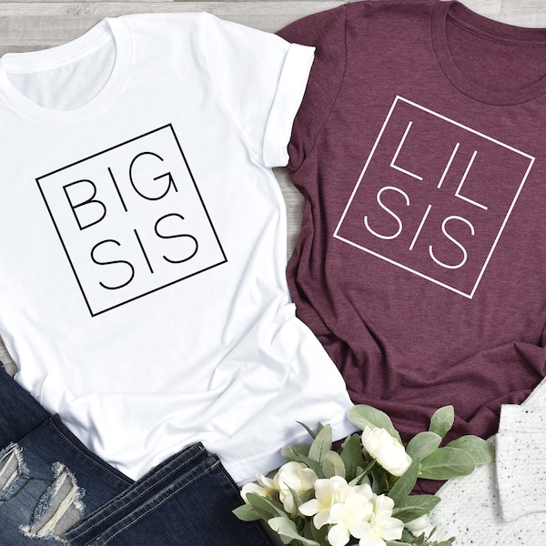Big Sis Lil Sis Shirt, Big Sister Shirt, Family Shirt, Little Sister Shirt, Family Matching Shirt, Sisters Shirt