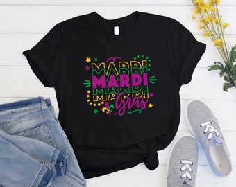 Mardi Gras Shirt, Mardi Gras Shadow Shirt, Saints Shirt, Fat Tuesday Shirt, Flower de luce Shirt, Louisiana Shirt, Saints New Orleans Shirt