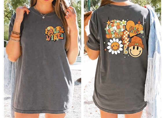 Retro Thanksgiving Fall Vibes Sweatshirt, Retro Fall Vibes Shirt, Fall Vibes Shirt, Retro Holiday Season Shirt, Thanksgiving Pumpkin Shirt