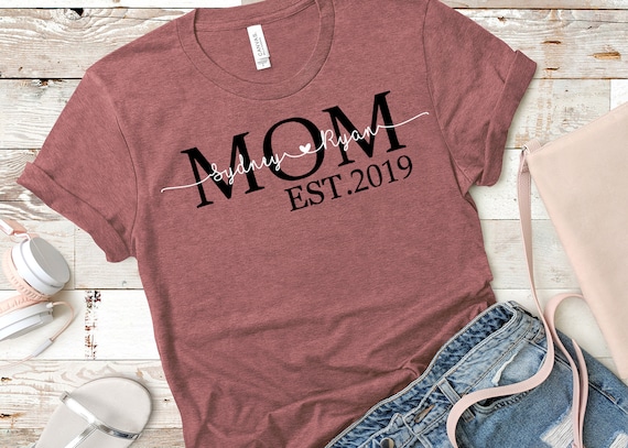 Womens Aunt Est. 2019 Established Heart T-Shirt Mothers Day Gift Womens Aunt Est. 2019 Established Heart T-Shirt Mothers Day Gift