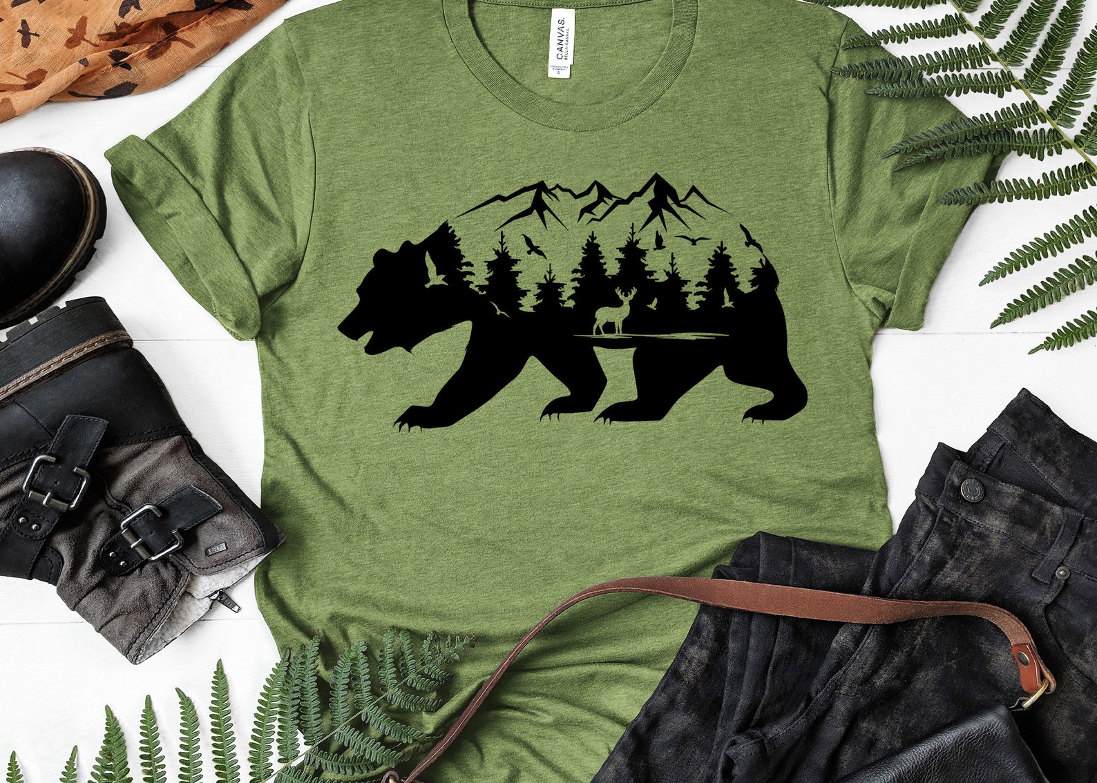 mountain bear t shirt