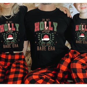 Christmas Family Matching Shirt, Holly Jolly Shirt, Christmas Sweatshirt, Christmas  Matching Shirt, Family Matching Pajama Matching Set