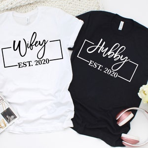 Couple EST Shirt, Hubby EST Shirts, Couple Shirts, Honeymoon Shirts, Matching Shirts, Wife and Husband Shirts, Bride and Groom Shirts
