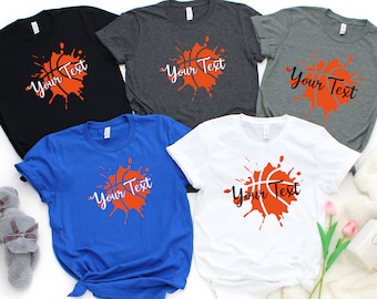Customized Basketball Shirt - Your Name Basketball - Basketball Shirt - Game Day Shirt - Basketball Season Tee - Basketball Graphic Tee