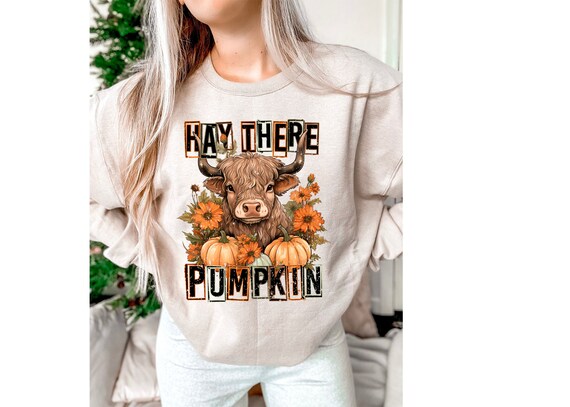 Halloween Cow Sweatshirt Hey There Pumpkin Sweatshirt Pumpkin Shirt Thanksgiving Family Shirt Halloween Costume Tis the Season Shirt Etsy UK