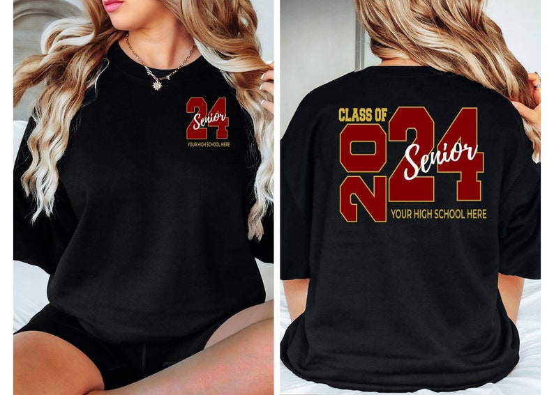Custom Class Of Shirt, Custom Senior Shirt, Custom High School Shirt, Graduation Shirt, Custom Graduation Shirt, Graduation Sweatshirt image 1
