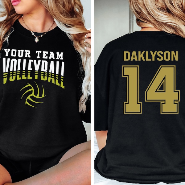 Customized Volleyball Sweatshirt, Your Name Volleyball Shirt, Custom Volleyball Shirt, Game Day Shirt, Volleyball Mom Shirt,Volleyball Shirt