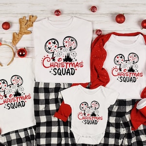 Christmas Squad Family Christmas Matching Shirt, Family Christmas Pajama Matching Top, Disney Cruise Family Shirt, Santa Shirt