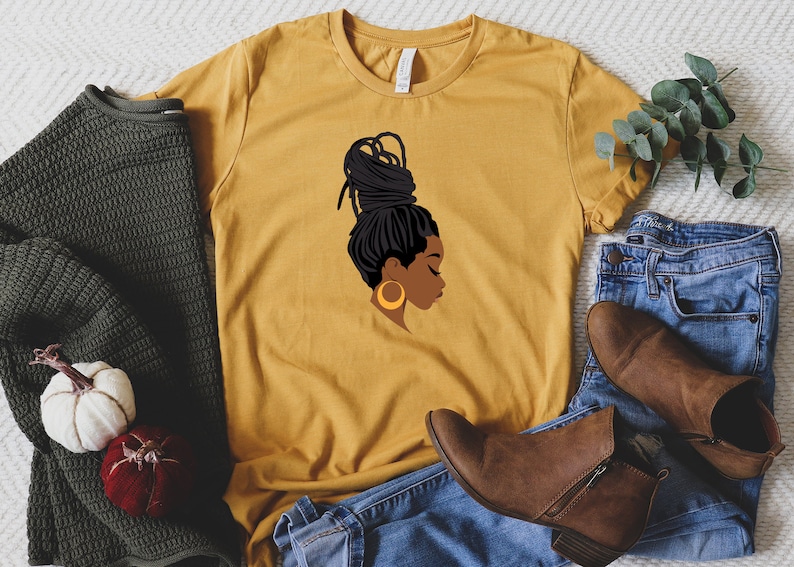Camiseta de mujer afro, camiseta de Juneteenth, camiseta de reina negra de hermanas, camiseta del Mes de la Historia Negra, regalo para hermanas, mujer negra orgullosa imagen 1