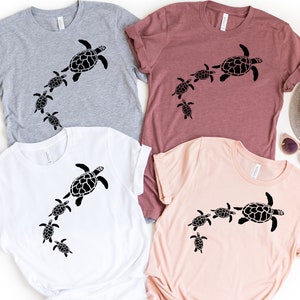Camiseta de tortuga, camiseta Love Turtle, camiseta de tortuga marina, camisetas de vida en la playa, camiseta de tortuga, viajero de Save the Turtles