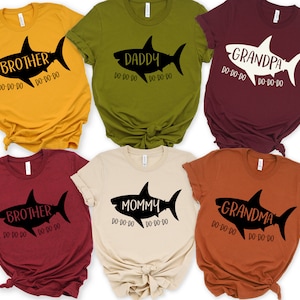 Birthday Shark, Shark family, Daddy shark, Mommy Shark, Grandma Shark, Grandpa Shark