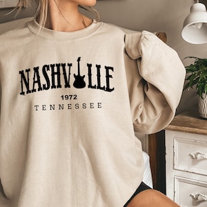 Nashville Shirt, Nashville Sweatshirt, Tennessee Shirt, Music Shirt, Country Music Shirt, Nashville Gift, Girls Trip To Nashville
