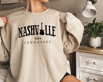 Nashville Shirt, Nashville Sweatshirt, Tennessee Shirt, Music Shirt, Country Music Shirt, Nashville Gift, Girls Trip To Nashville