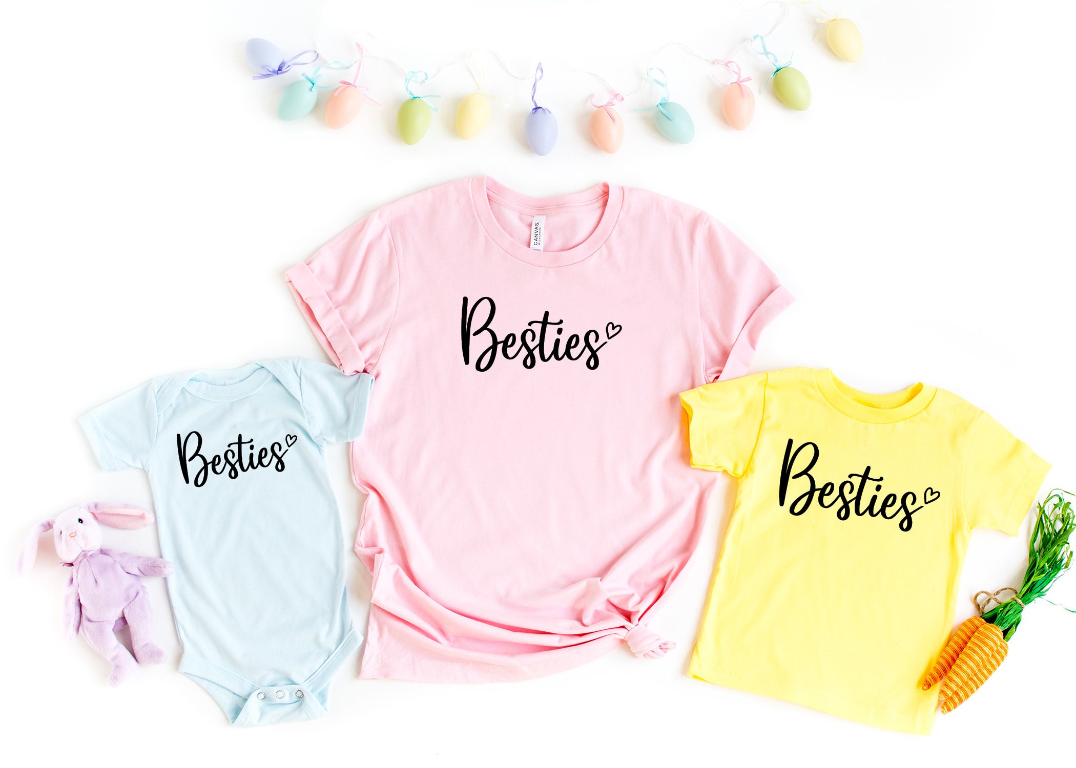 Besties Mommy and Me Matching Shirts Besties Matching Shirt | Etsy