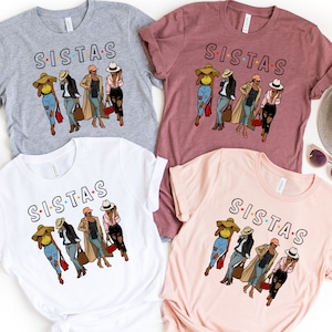 Sistas Black Queen Shirt, Black History Month Shirt, Gift For Sisters, Proud Black Woman Shirt