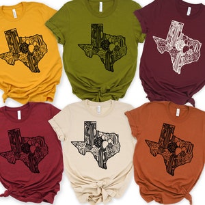 Texas Kaktus Shirt, Texas Shirt, Texas Karte Silhouette Shirt, Texans Geschenk