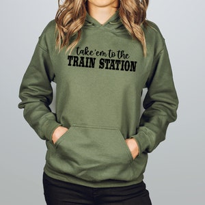 Take 'em To The Train Station Sweatshirt, Yellowstone Shirt, Rip Shirt, Western shirt, Road Trip Shirt image 5