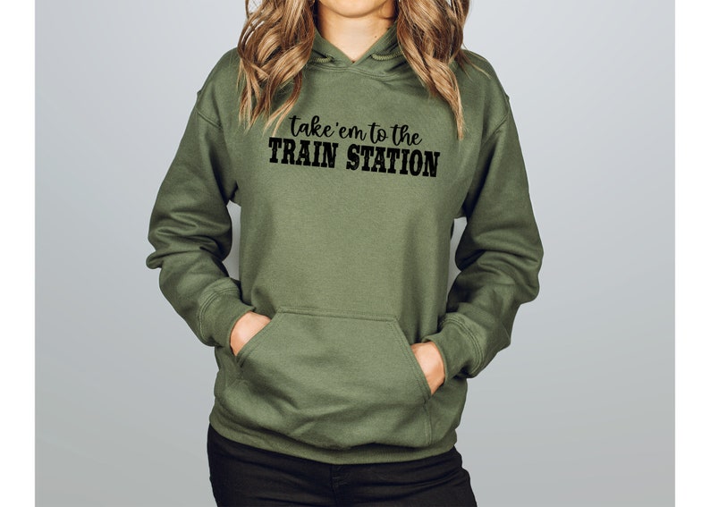 Take 'em To The Train Station Sweatshirt, Yellowstone Shirt, Rip Shirt, Western shirt, Road Trip Shirt image 5