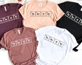 Teacher Periodic Table Shirt, Science Teacher Tee, Chemistry Teacher Shirt, Gift for Teacher, Elements Teacher Shirt, Tellurium Element