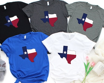 KOSZULKA Z FLAGĄ TEKSASÓW, Koszulka Texas, Texans, Koszulka podróżna Texas, Koszulka podróżna Texas