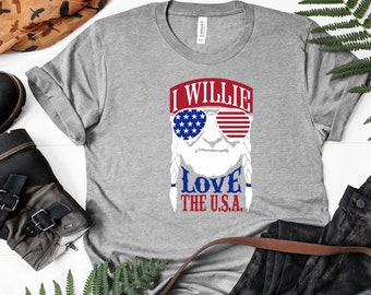 I Willie Love The USA Shirts - 4th Of July Shirt Men Women I Willie Love The USA Shirts - 4th Of July Shirt Men Women