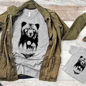 Grizzly Bear Shirt, Grizzly Bear Toddler, Camping Shirt, Adventure Shirts, Camping Sweatshirt, Camping, Outdoor Shirts