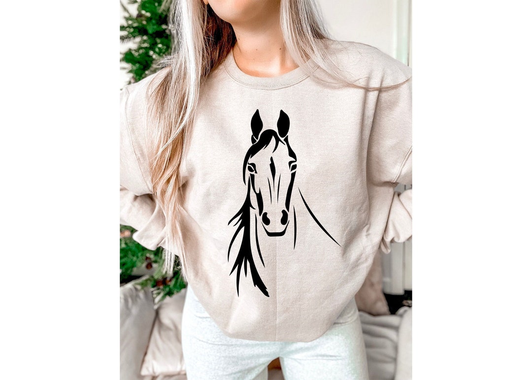 Horse Silhouette Shirt Horse Lover Horse Shirt Horse Head - Etsy