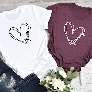 Grammy Heart Shirt, Shirt For Grandma, Valentines Day Shirt, Valentines Days Gift, Mother's days Shirt