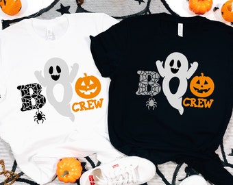 Camisa Boo Crew, Camisa Boo, Camisa de Halloween, Disfraces de Halloween, Camisetas de Halloween, Camisa de calabaza