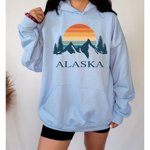 Alaska Mountain Shirt, State Shirt, Alaska Cruise Travel Shirt, Camping Shirt, Adventure Shirt, Camping Sweatshirt, Camping, Outdoor Shirt