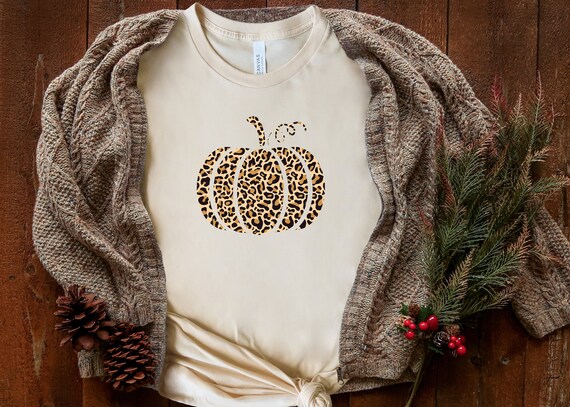 Leopard Pumpkin Shirt Cheetah Pumpkin 