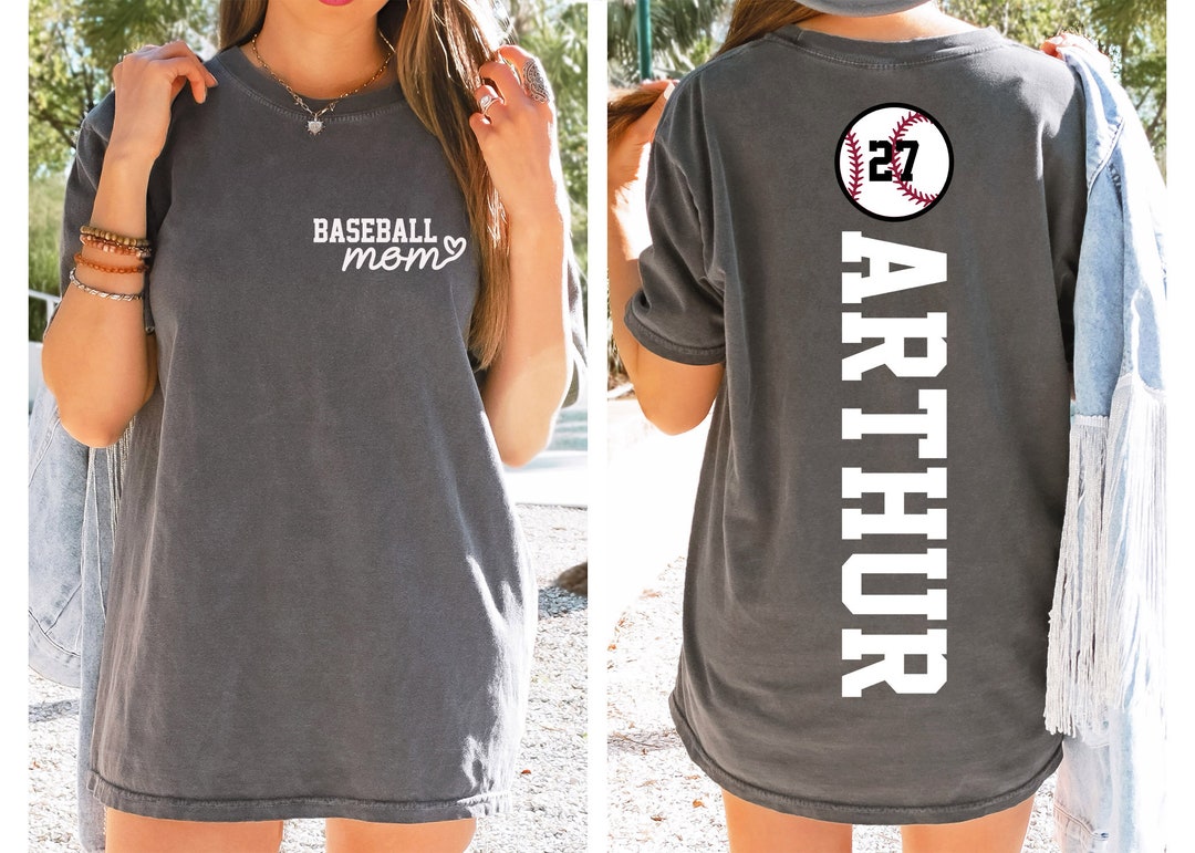 Customized Baseball Mom Sweatshirt, Your Name Baseball Shirt, Custom Baseball Shirt, Game Day 