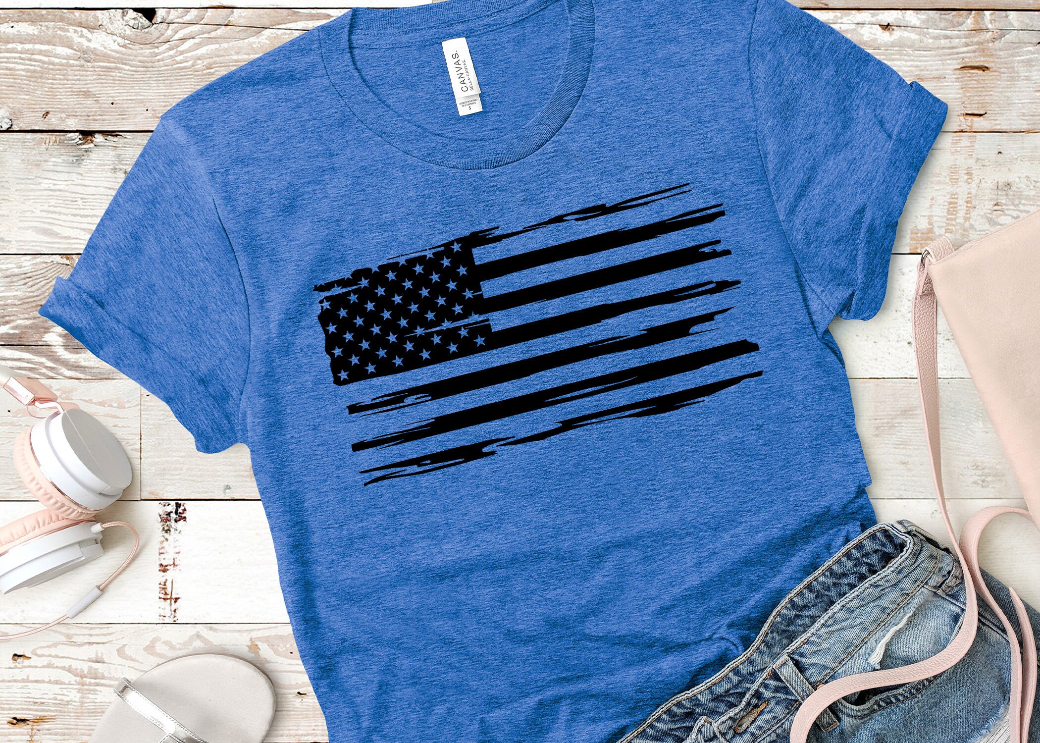American Flag Shirt Vintage Graphic Tee Gray T-shirts - Etsy