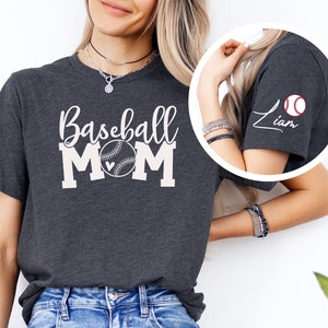 Customized Baseball Mom Shirt, Your Name Baseball Shirt, Baseball Aunt Shirt, Grandma Shirt, Baseball Mom Shirt, Custom Baseball Shirt