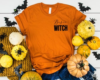 Witch Pocket Shirt, Halloween Shirt, Halloween Costumes, Halloween Tees, Halloween Witch Shirt
