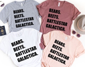 Bears Beets Battle Star Galactica Shirt, The Office Shirt, Funny Shirt, Tee Shirt, Funny Office Shirt, Tumblr Shirt