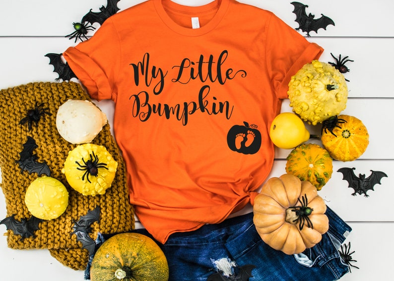 My Little Bumpkin Shirt, Little Bumpkin Shirt, Pregnancy Announcement Shirt, Halloween Shirt, Thanksgiving Shirt, Thanksgiving Pregnancy Tee image 1