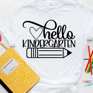 Hello Kindergarten, Kindergarten Shirt, Kindergarten Teacher, Teacher Shirt, Funny Teacher Shirt, Teacher Gift