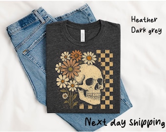 Floral Skeleton Shirt, Skeleton Halloween Shirt, Halloween Skull Shirt, Spooky Season Shirt, Funny Halloween T-shirt