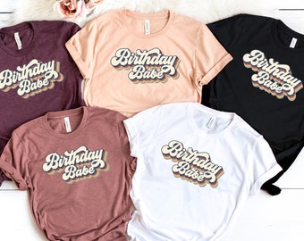 Retro Birthday Babe Shirt, Birthday Party Shirt, Matching Birthday Shirt, Birthday Sweatshirt, Retro Shirt