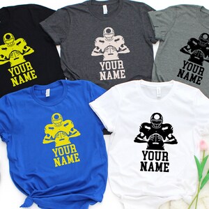 Customized Football Shirt - Your Name Football - Football Shirt - Game Day Shirt - Football Season Tee - Football Graphic Tee