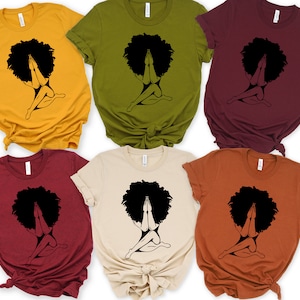 Afro American Praying Shirt, Afro American Girl Shirt, Juneteenth Shirt, Sistas Shirt