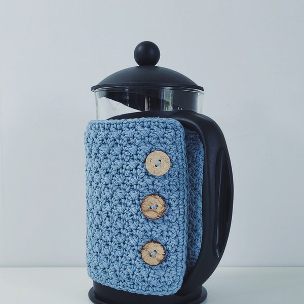 HAAKPATROON | Cafetière Cosy, aanpasbare Franse pers Cosy, keukendecor