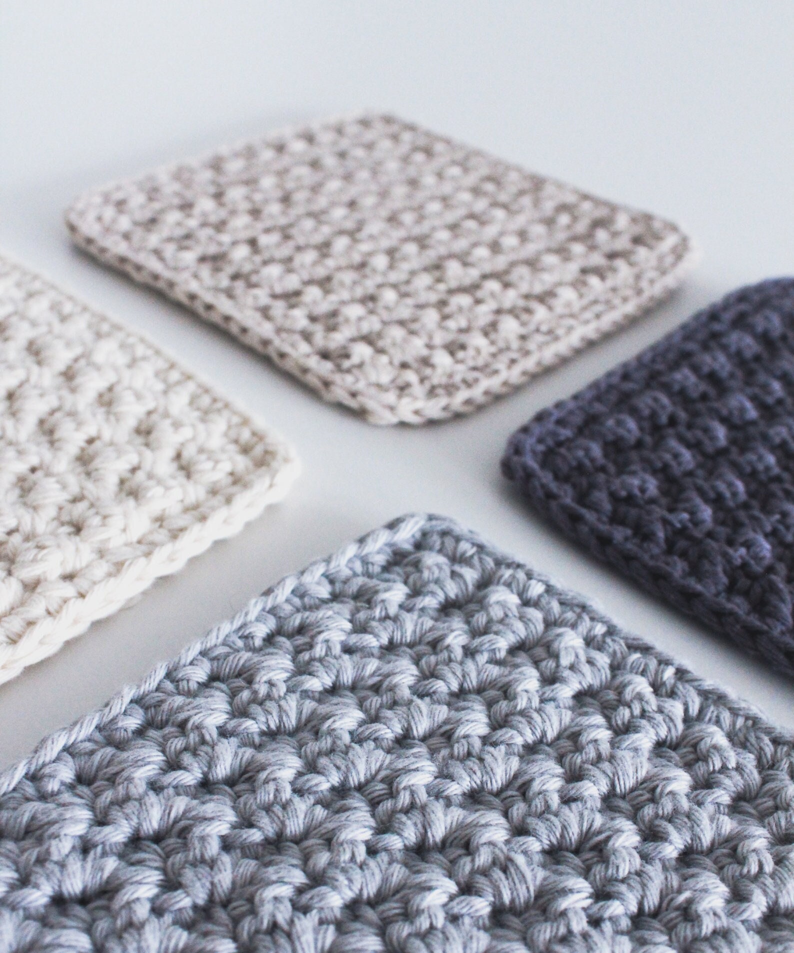Crochet pattern coasters modern stylish home decor etsy
