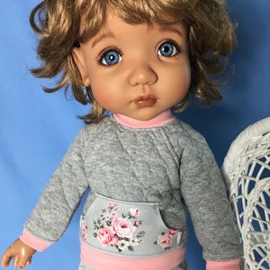 4409 Sweatsuit sewing Pattern for 15 inch My Meadow Mae and Aya dolls, may fit other dolls with similar body style