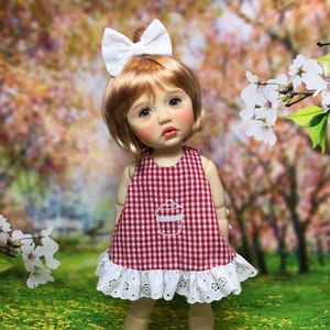 1101 Summer Days Sundress and ruffled shorts sewing PATTERN for 18 inch My Meadow Dolls, Silvia Scarlett, Bailey and Saffi.