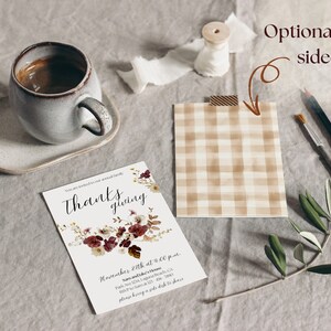 Editable Thanksgiving Dinner Bundle Printable Family and Friends ...