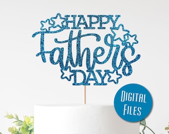 Download Fathers Day Cake Topper Svg Etsy