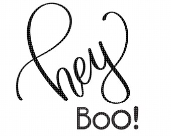 Hej Boo! SVG-fil, Cricut-klippfil, Silhouette DXF-fil, Halloween Svg-filer, HTV-klippfil, Höst-svg, overlay-svg, png